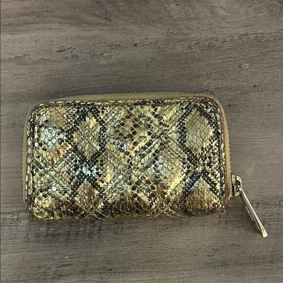 Marc Jacobs Gold Python Mini Wallet - Picture 1 of 2